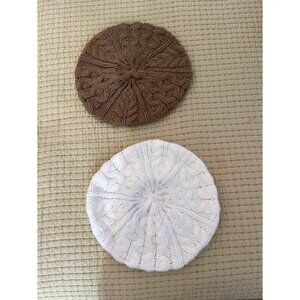 Berets - Michael Kors - cable knitr  - set of 2